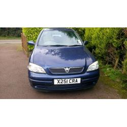 Vauxhaul astra 2001 1.4 16v LS hatch 5 dr 69000. MOT feb 2017